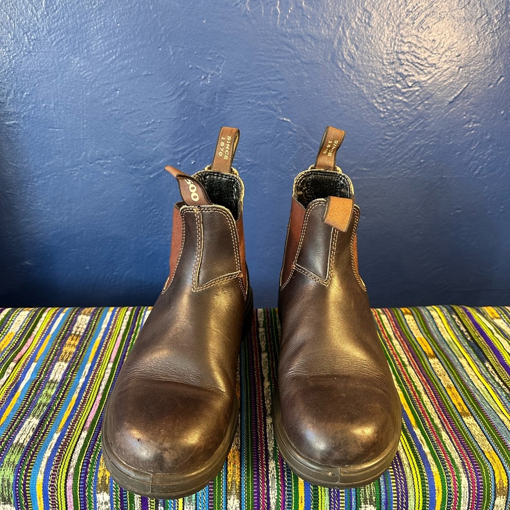 Blundstone Brown Leather Chelsea Boots